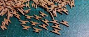 7mm Pearwood Cleats  12/bag