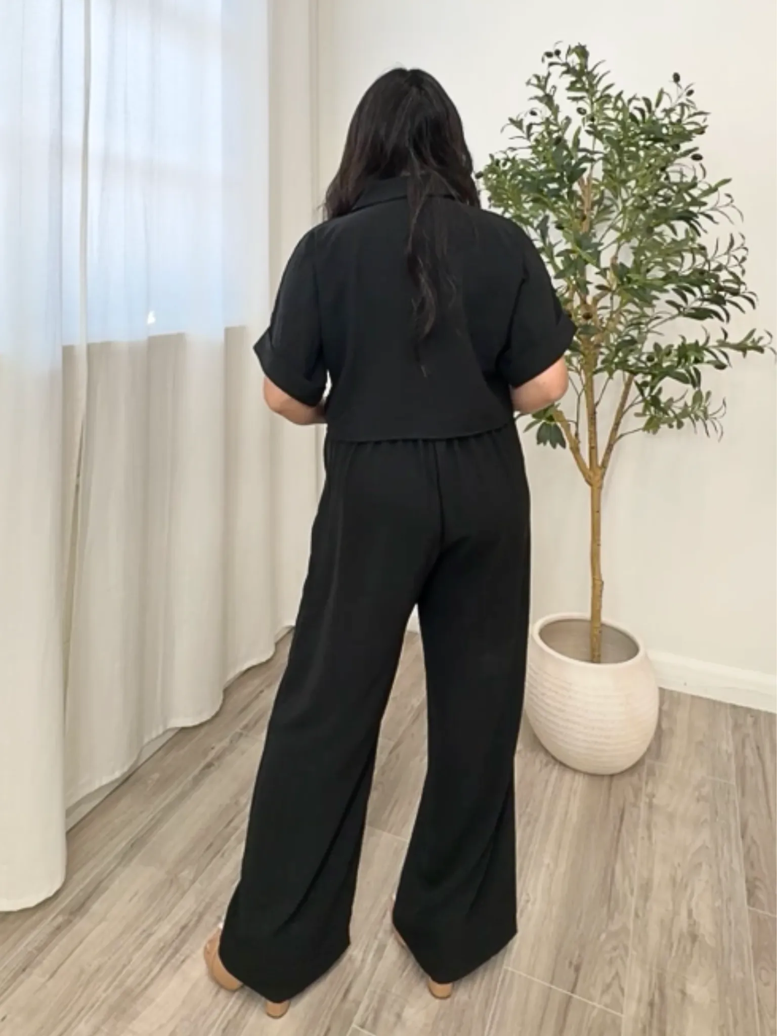 Analise Button Down Pant Set