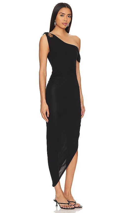 Asta Resort Louisa Broach Dress in Black