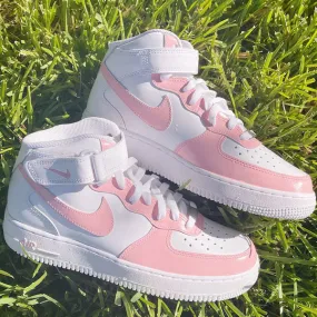 Baby Pink Graffiti Personal Gifts Custom Air Force 1
