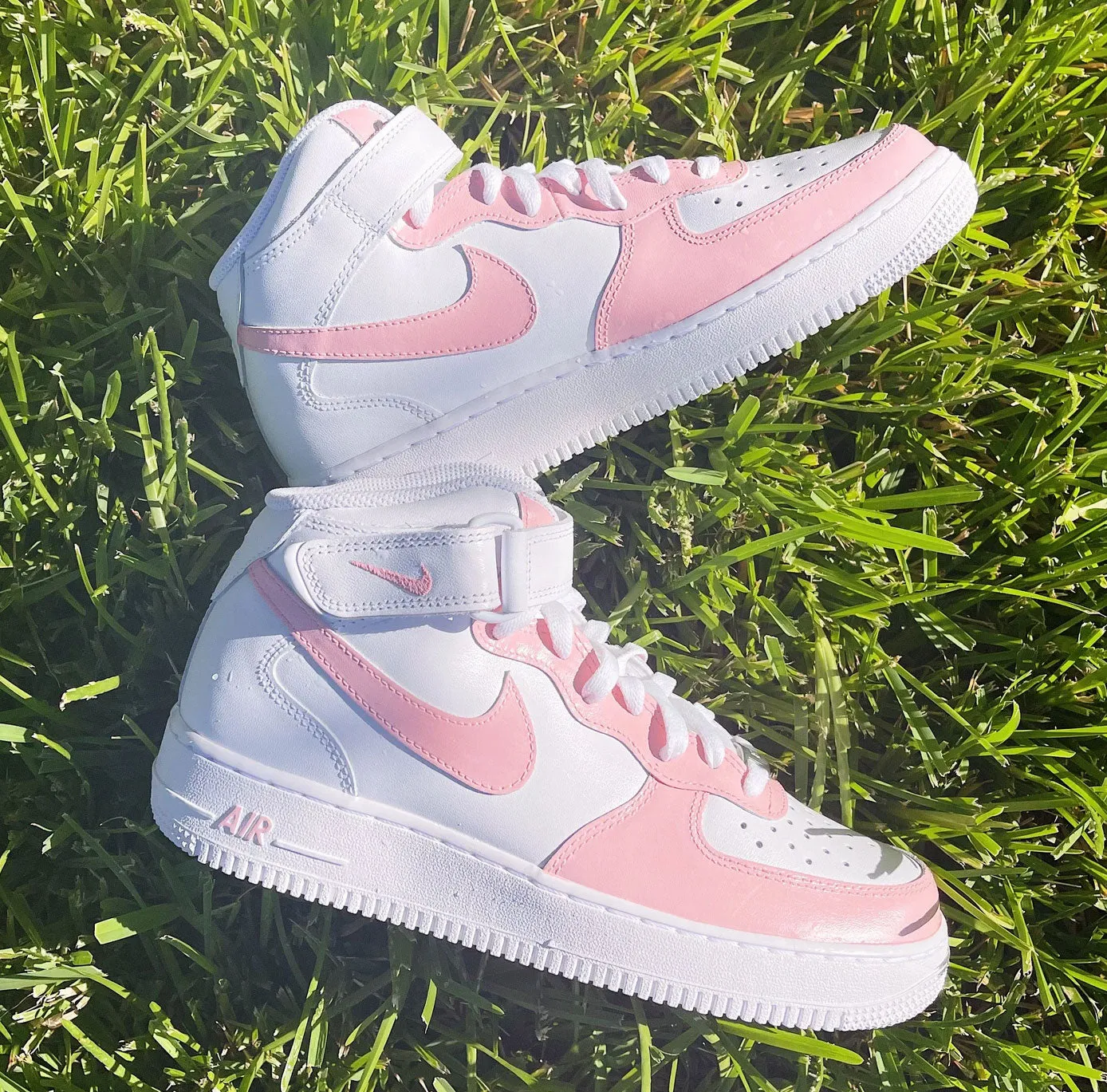 Baby Pink Graffiti Personal Gifts Custom Air Force 1