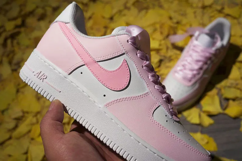 Baby Pink Ribbon Custom Air Force 1