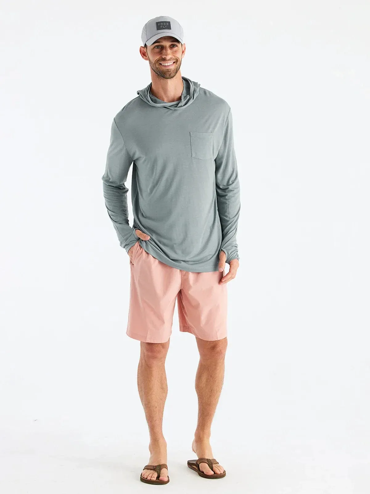Bamboo Lightweight Hoodie - Slate