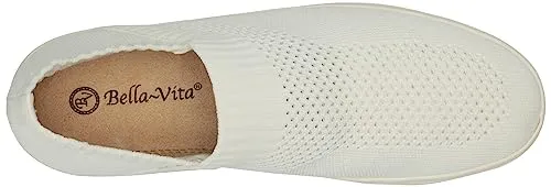 Bella Vita Women's Ramira Fashion Sneaker, Grey Knit, 9.5 X-Wide
