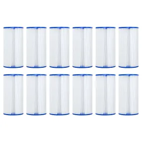 Bestway 4.2 x8 Inch Type III-A/C Filter Cartridge Swimming Pool Pump, 12 Pack