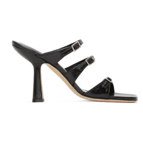BY FAR Black Malene Heeled Sandals
