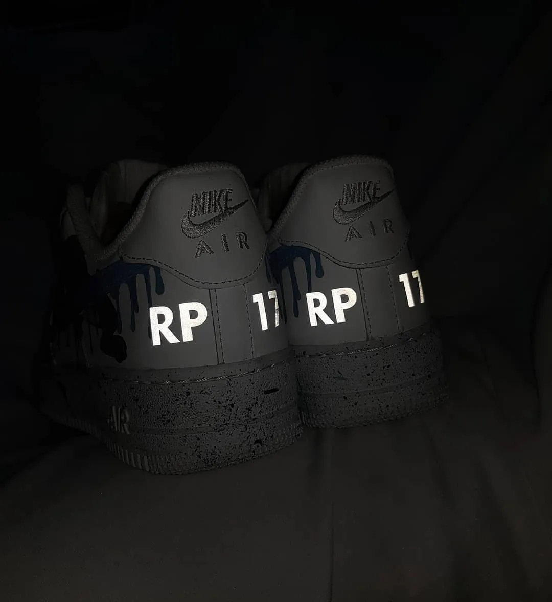 Cartoon Mouse Cat Dog Blue White Custom Air Force 1