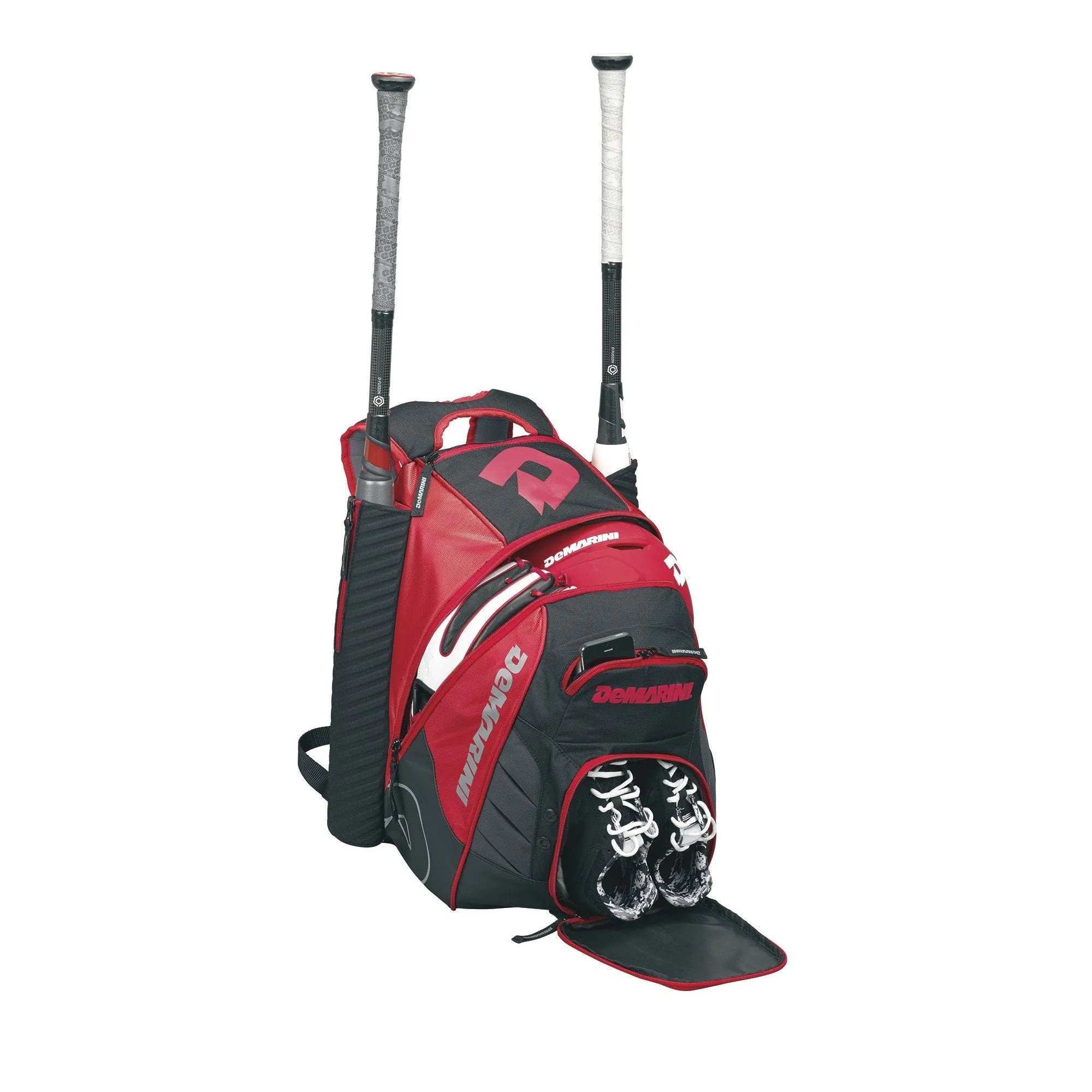 DeMarini Voodoo Rebirth Baseball Backpack-Scarlet