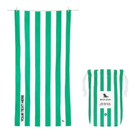 Dock & Bay Quick Dry Towels - Cancun Green - Customized Embroidery Personalized for You