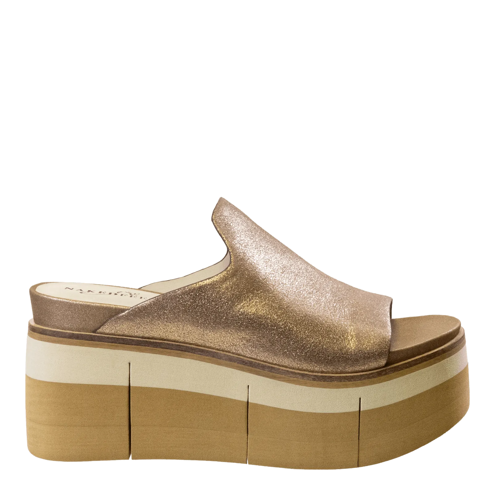 FLOW in GOLD Platform Sandals