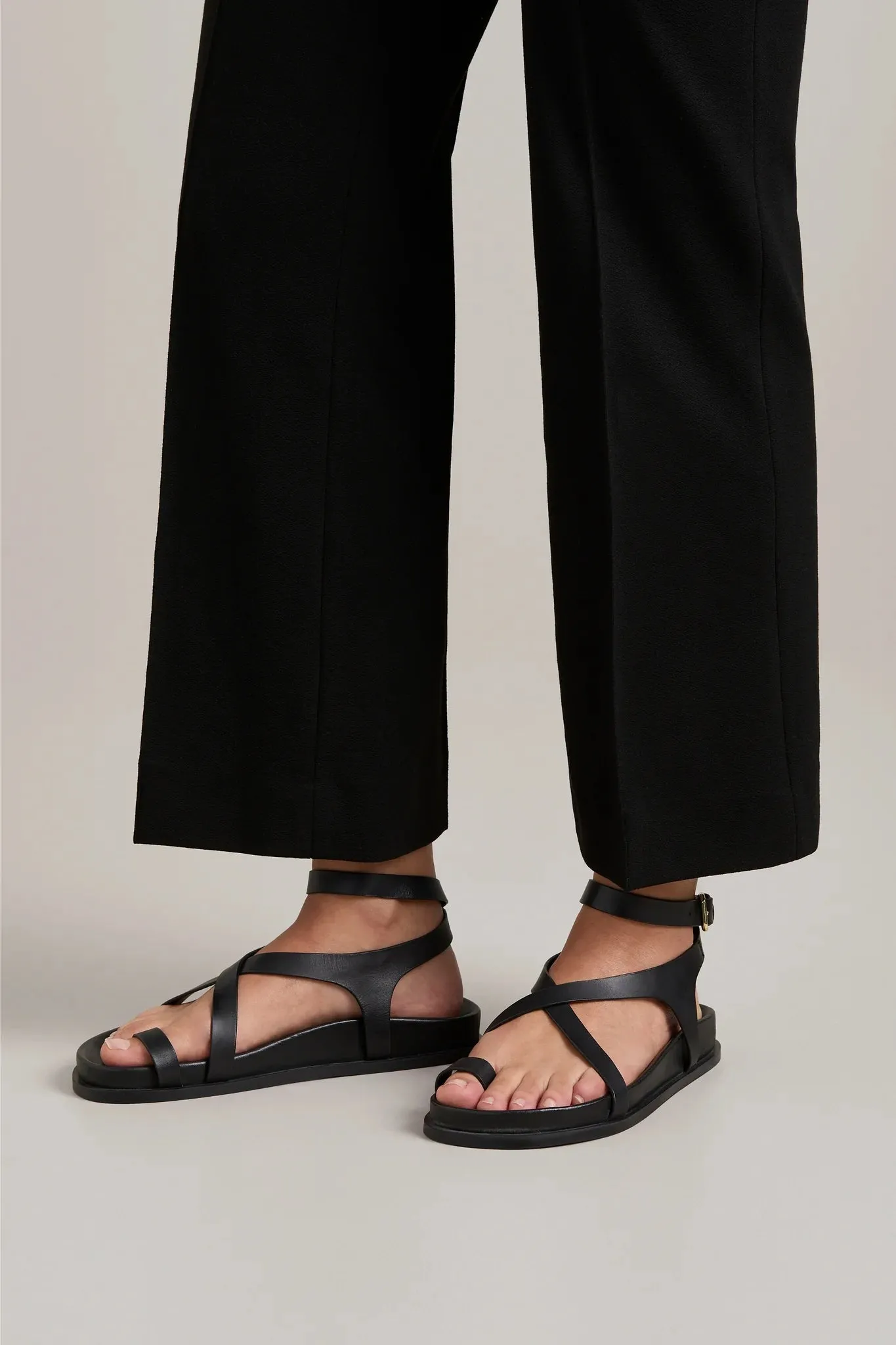 Jalen Slim Sandal in Black