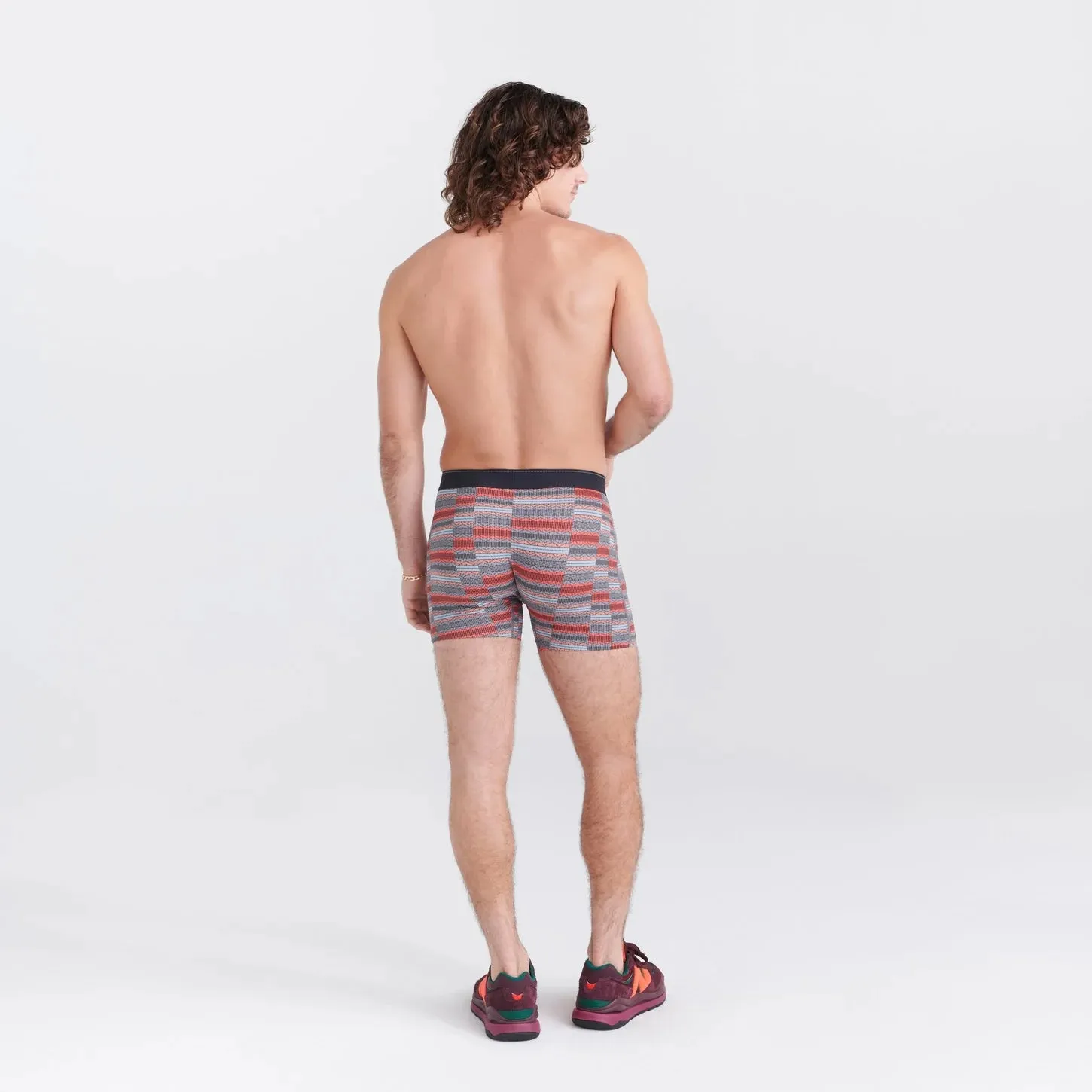 SAXX Quest Quick Dry Mesh - Asher Stripe Red - SXBB70F ASR