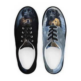 Snowy Embrace Women’s lace-up canvas shoes