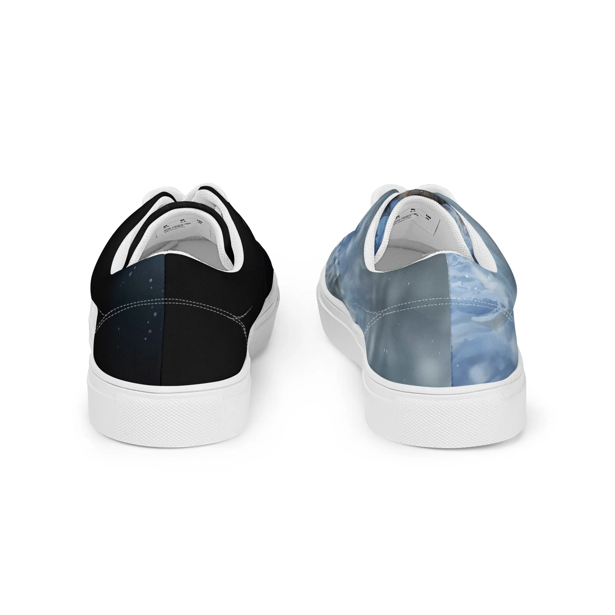 Snowy Embrace Women’s lace-up canvas shoes