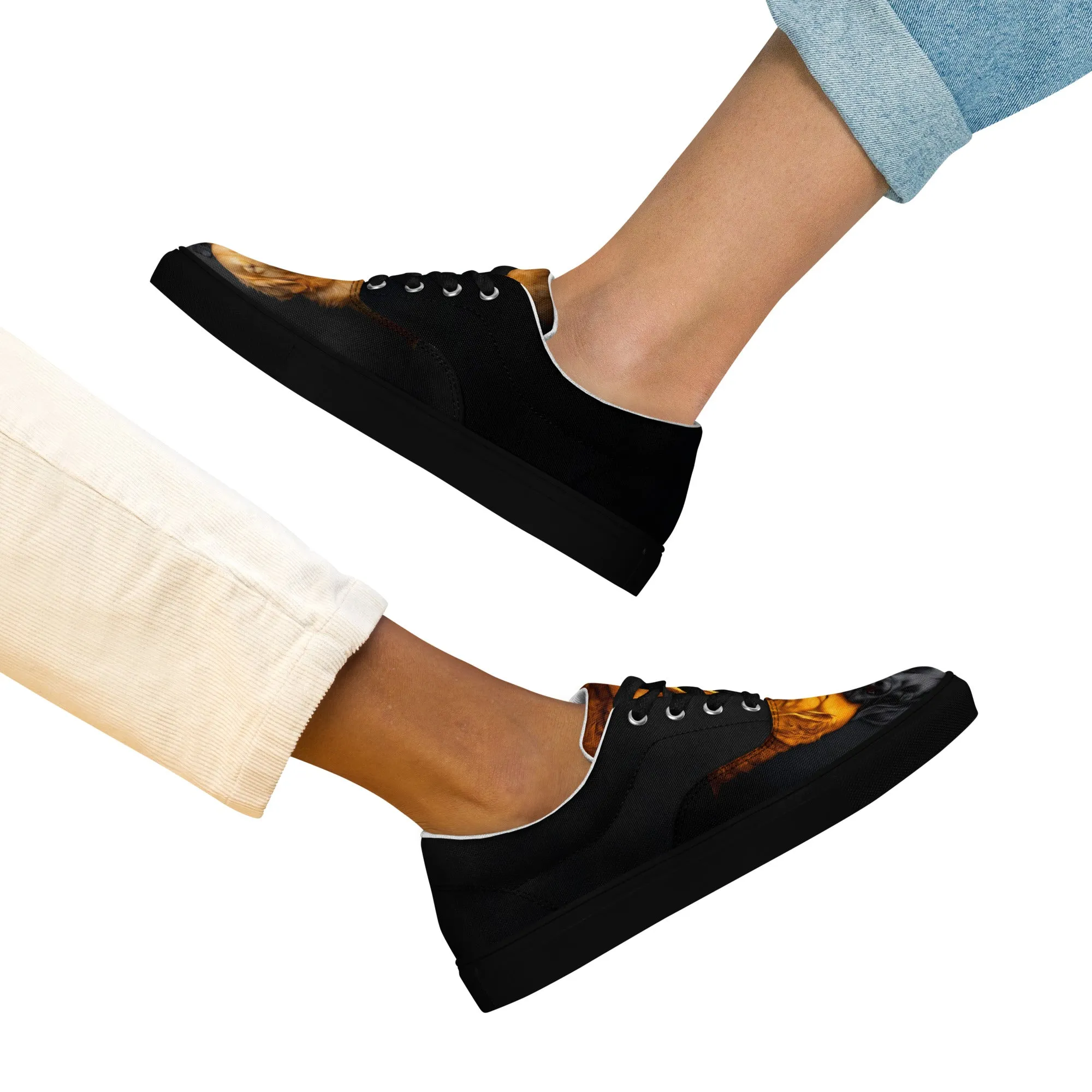 Soulful Companions Women’s lace-up canvas shoes
