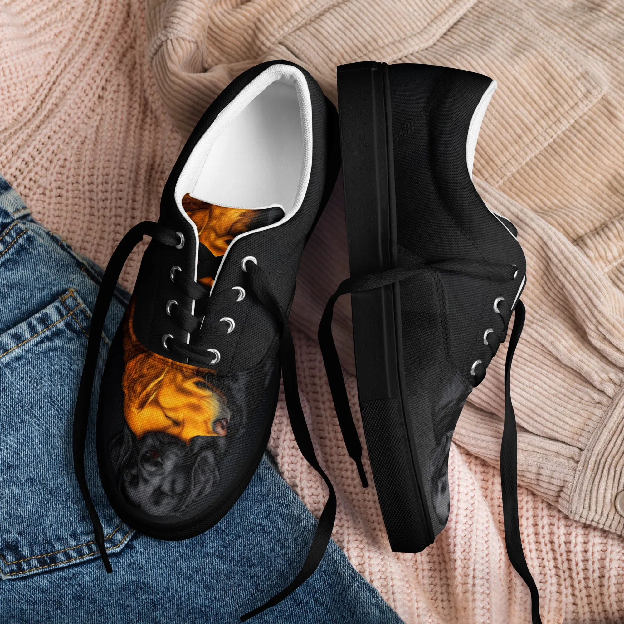 Soulful Companions Women’s lace-up canvas shoes