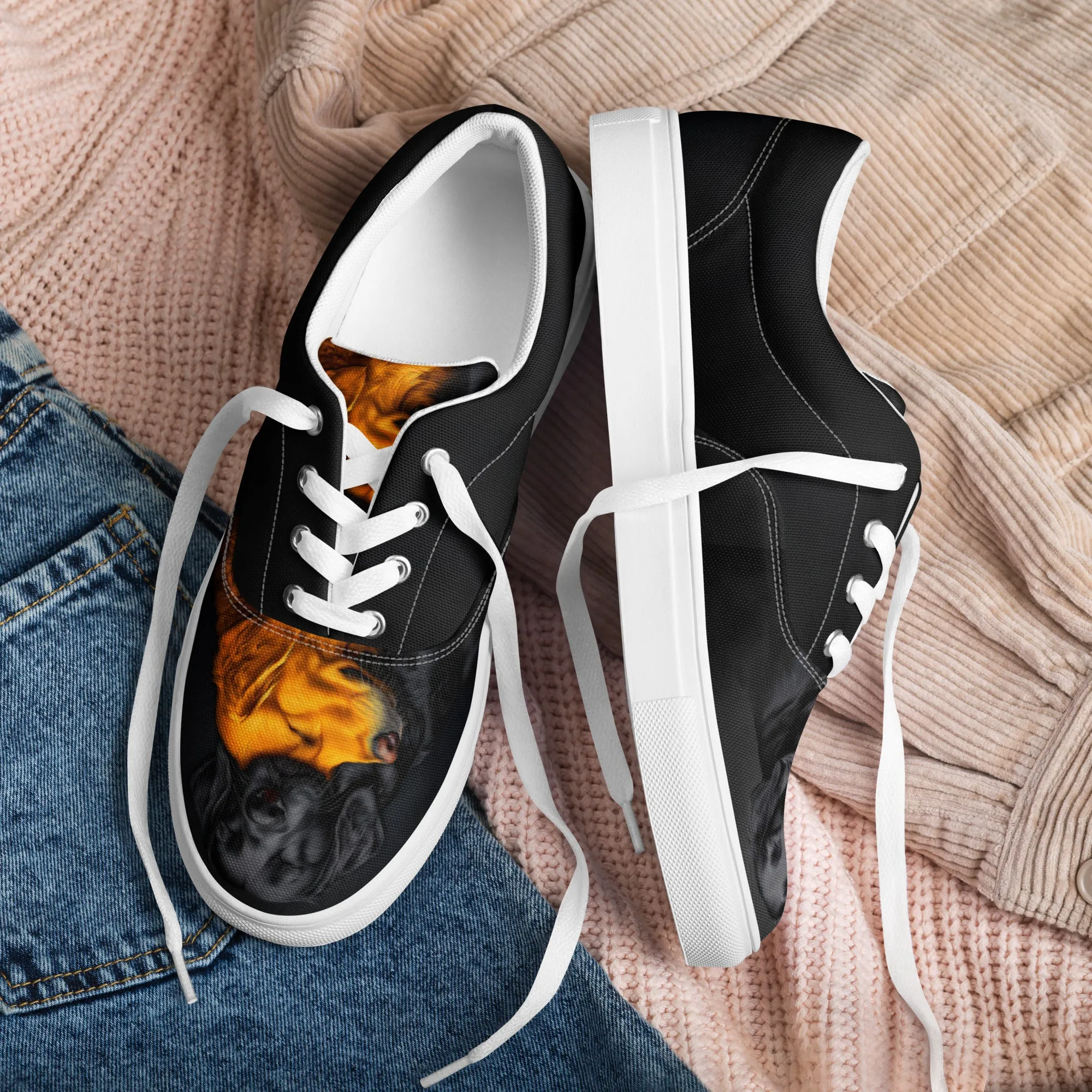 Soulful Companions Women’s lace-up canvas shoes