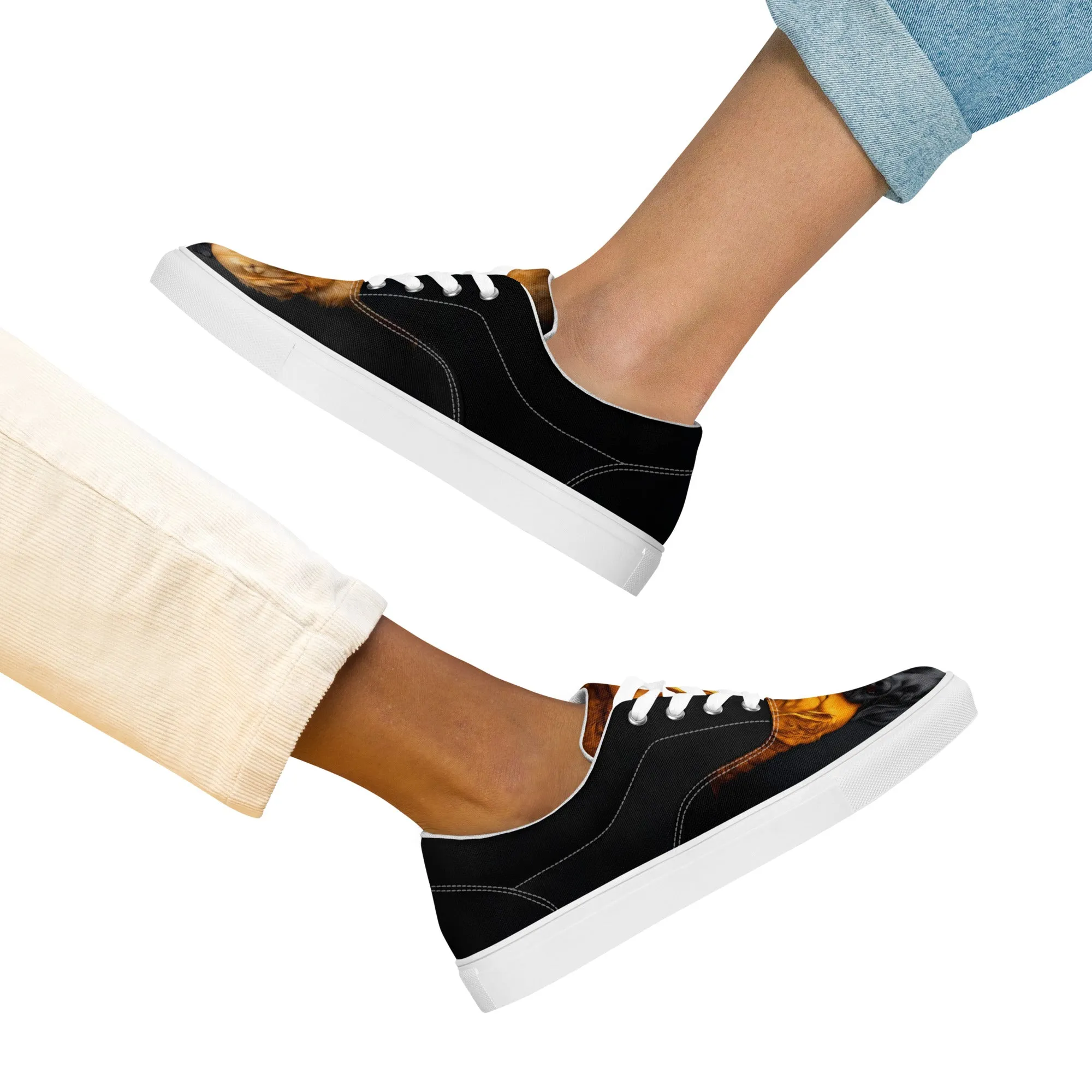 Soulful Companions Women’s lace-up canvas shoes