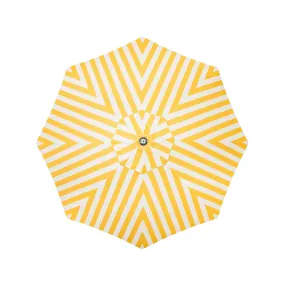 The Resort Market Umbrella - Octagon - Canopy 8' - Crew Mimosa Yellow Stripe