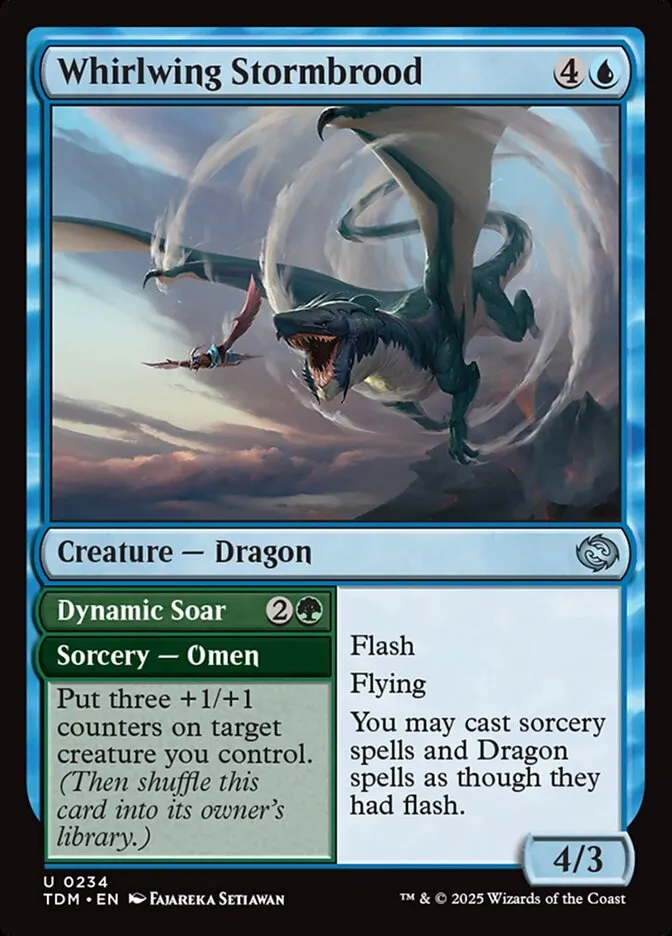 Whirlwing Stormbrood // Dynamic Soar Tarkir Dragonstorm #234
