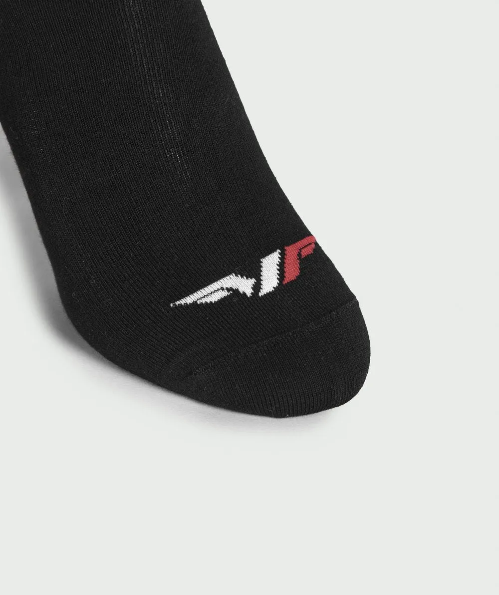 Winnerforce Unisex Crew Cushioned Socks White, Black & Grey -  3 Pairs