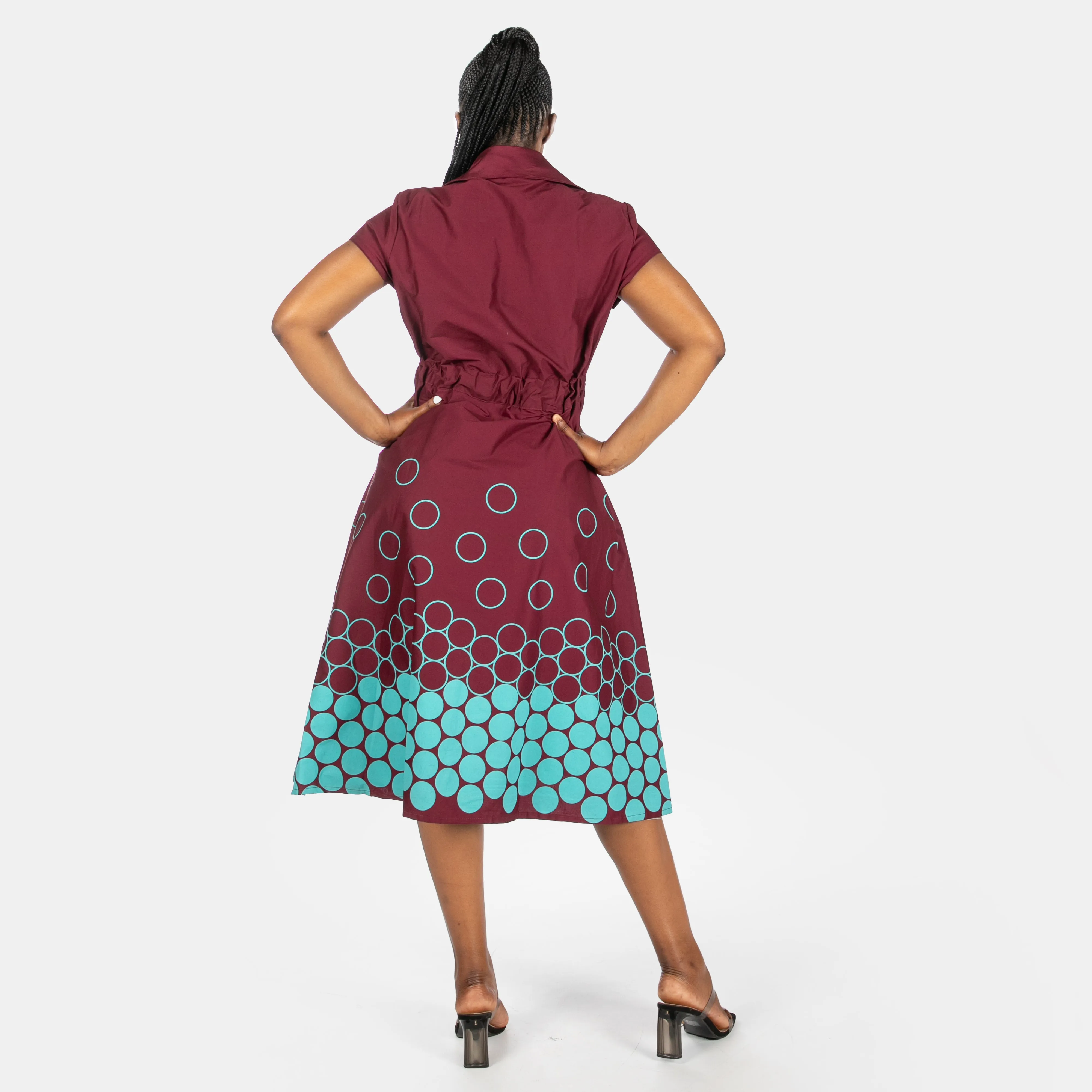 Women's Landscape Dress Bubbles Design