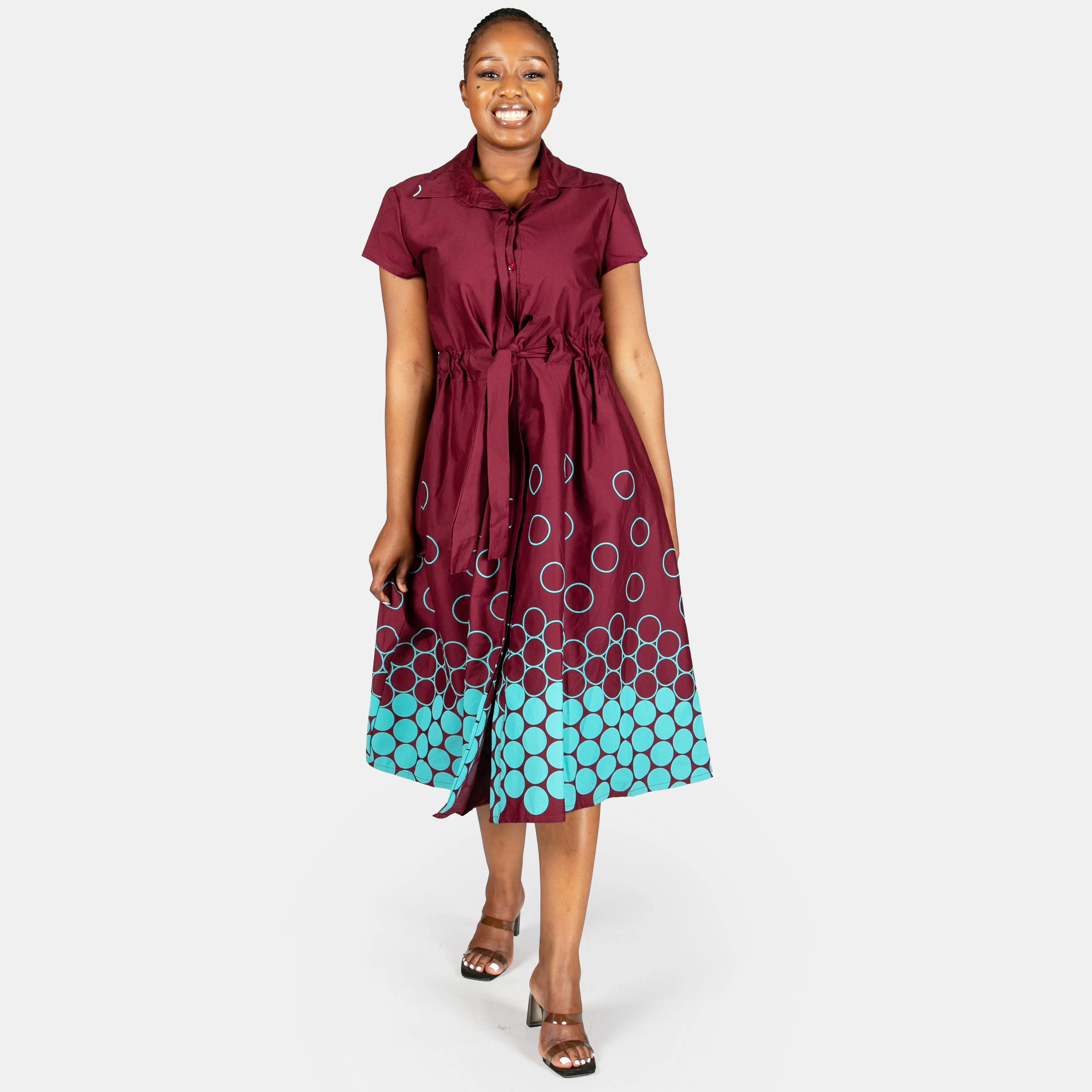 Women's Landscape Dress Bubbles Design