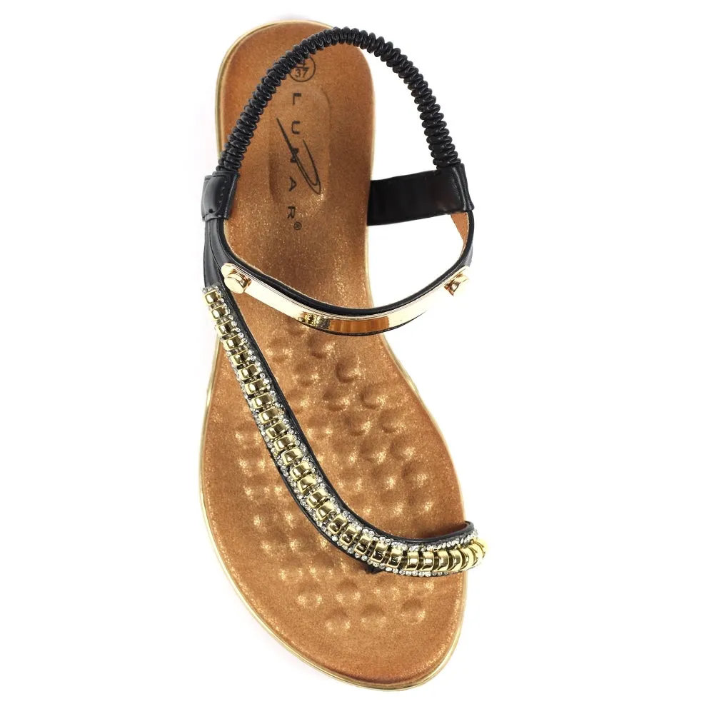 Womens Lunar ASIA II Sandals Black